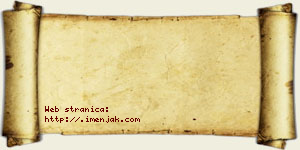 Blaža Aksentijević vizit kartica